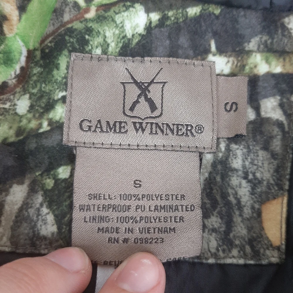 🛍🍀Game Winner Sportswear Youth Small Camouflage Hooded Waterproof Coat